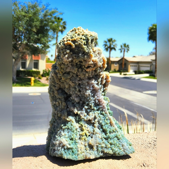 Beautiful Large Multi-hued Grape Agate Wave Shaped Freeform - Picture 3 of 14